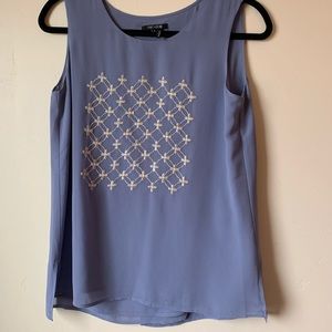 Nic+Zoe Dusty Lavender Chiffon Swing Tunic